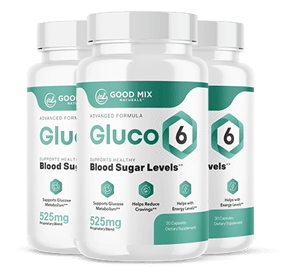 3 pack of Gluco6 supplement for blood sugar support