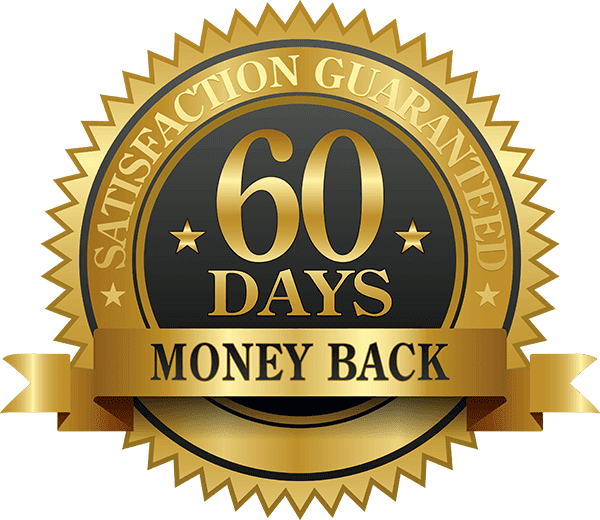 Gluco6 60-day money-back satisfaction guarantee badge